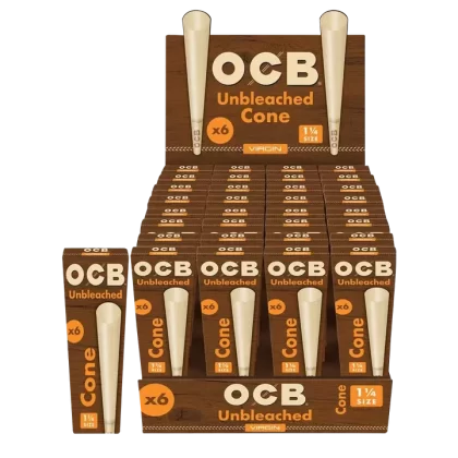 OCB Unbleached Cones – 32 Pack