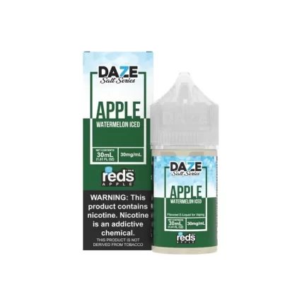 Reds Salt Series Apple Watermelon Iced eJuice - Vape Product; Vape Product, Vape Product; 7 Daze (974C58)