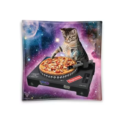 V Syndicate Pussy Vinyl Square Glass Ashtray – 4.5in