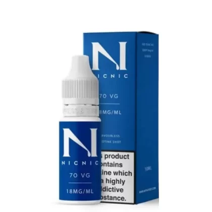 18mg Nic Nic Flavourless Vape Juice Nicotine Salt Shot 10ml (70VG/30PG) - Nic / 18mg / 10ml / 70VG/30PG