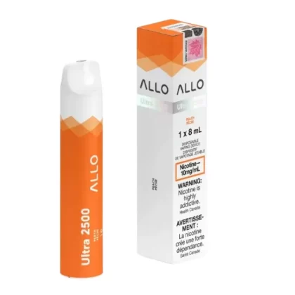 Allo Ultra 2500 Peach 10MG Disposable - STRENGTH#10MG>10MG (ONT-TAX)