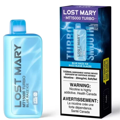 Lost Mary MT15000 Turbo Disposable Vape – Blue Razz Ice