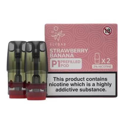 Elf Bar Mate P1 Strawberry Banana Pods (2 Pack) - Ecigpremium