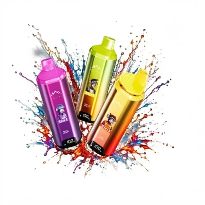 VHILL Triple 90000 Puffs Vape 3 in 1 Flavors - Strawberry Watermelon & Lemon Lime & Blueberry Coconut, Blueberry Ice & Fizzy Cherry & Raspberry Lemon; 5-nicotine (893316)