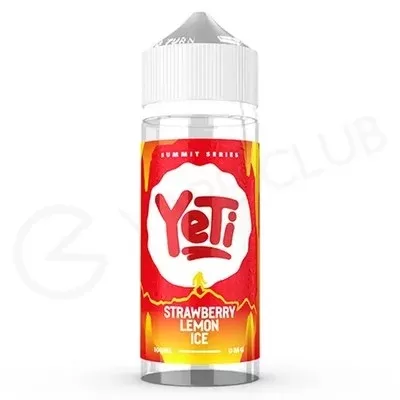 Strawberry Lemon Ice Shortfill E-Liquid by Yeti Summit Series 100ml