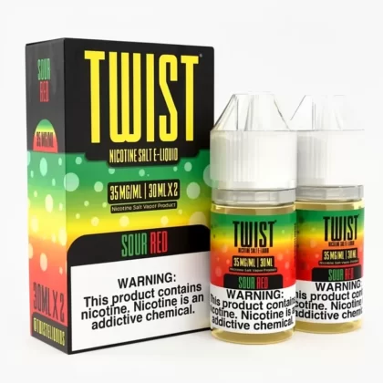 Sour Red SALT by Twist E-Liquids 60mL – Made in USA Nic Salt