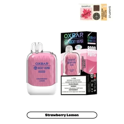 OX BAR 8000 – STRAWBERRY LEMON