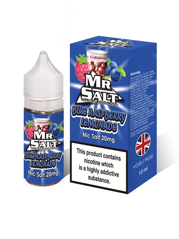 Mr Salt Blue Raspberry Lemonade Nic Salt E-Liquid - 10mg
