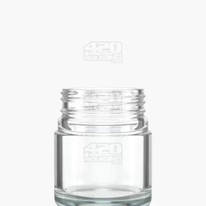 POLLEN GEAR | HiLine Straight Sided Clear Glass Jars | 52mm – 2.5oz – 72 Count