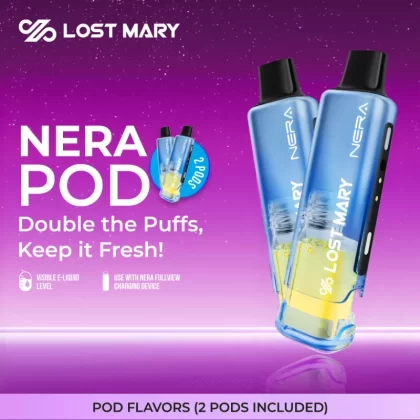 Made in Indonesia | Lost Mary NERA 70K Disposable POD - 70,000 Puffs - Strawberry Watermelon