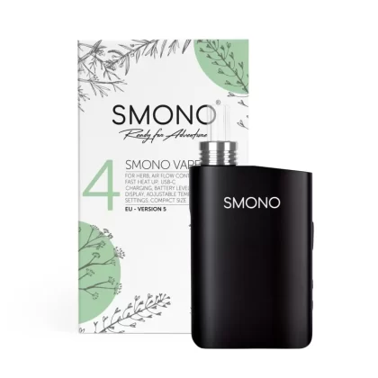 Smono 4 Pro portable dry herb vaporizer - sesyjny; kondukcyjny; wbudowana (A6F9FF)
