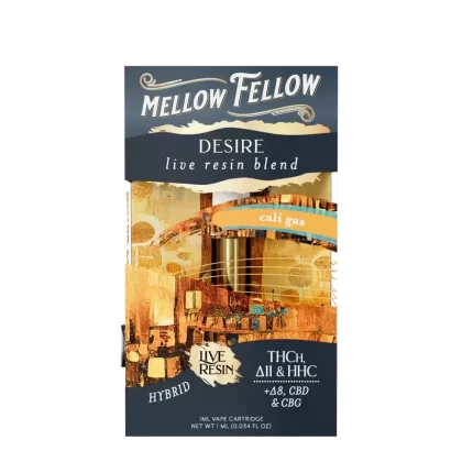 Mellow Fellow Desire Blend 1ml Live Resin Vape Cartridge – Cali Gas (Hybrid)