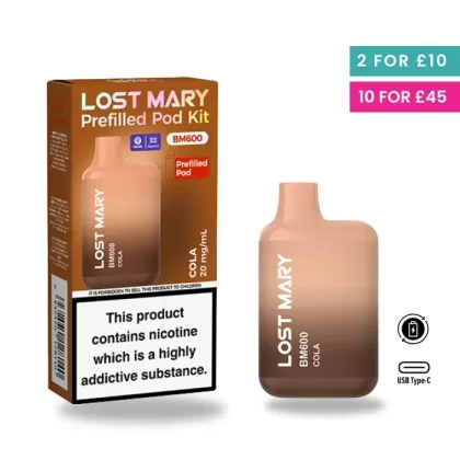 Cola – Lost Mary BM600 Pre-Filled Pod Kit