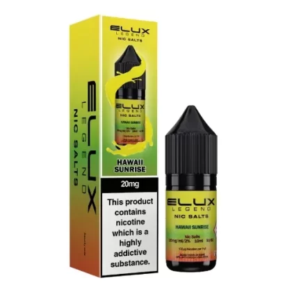 Elux Legend Hawaii Sunrise Nic Salt E-Liquid - Nicotine Strength#10mg>20mg