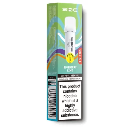 Blueberry Lime SKE 600 Pro Pods - 20 mg/ml, 10 mg/ml