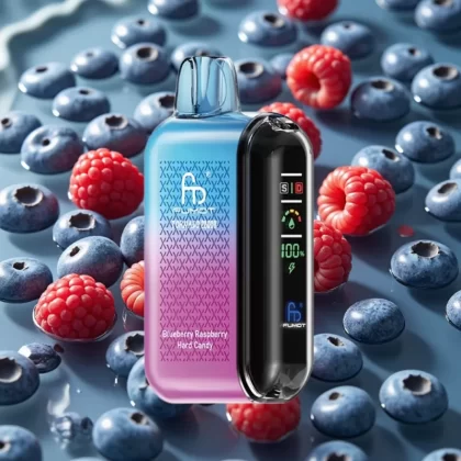 Fumot Tornado 20000 Puffs Disposable Vape with Dual Mesh Coil & Smart Display – Blueberry Raspberry Hard Candy - Bangvapeaustralia
