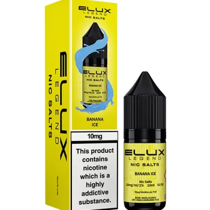 Banana Ice Nic Salt E-Liquid - Elux Legend - 10mg - PG 50%