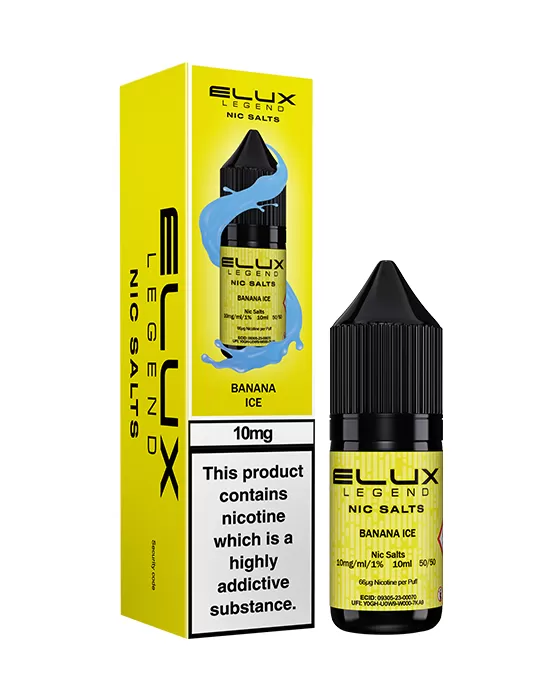 Banana Ice Nic Salt E-Liquid - Elux Legend - 10mg - PG 50% - Image 2