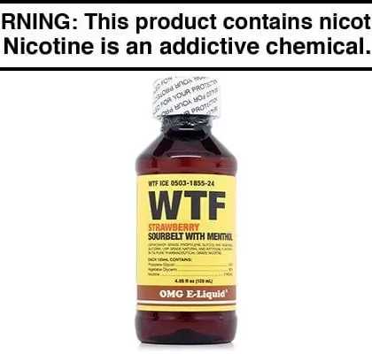 WTF ICE BY OMG E LIQUID 100ML/120ML - Vapejuice