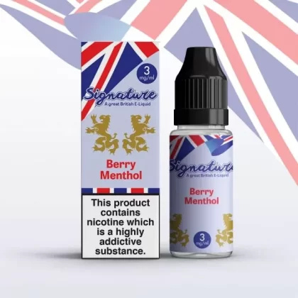 BERRY MENTHOL E LIQUID BY SIGNATURE 10ML