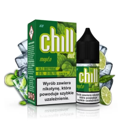 Liquid Chill Out Salt 20mg 10ml Mojito Ice