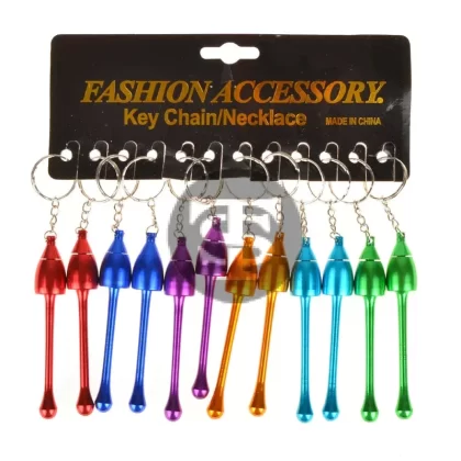Key Chain Metal Pipe Mushroom Pack of 12 - Ejuicewarehouse