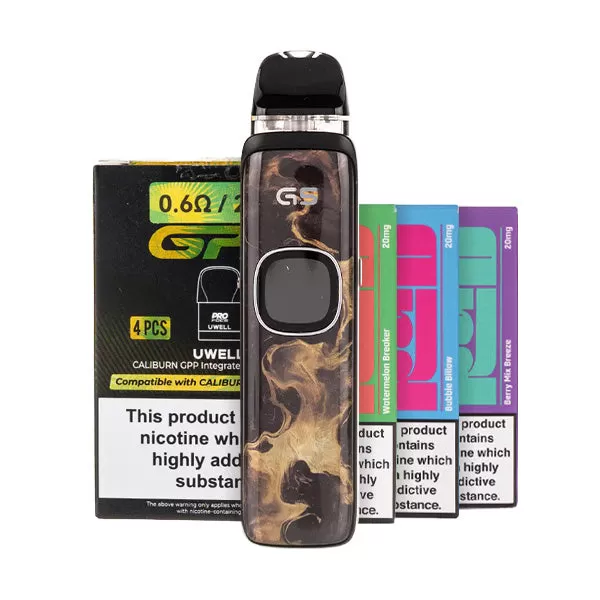 Uwell Caliburn G5 Pod Kit Bundle - Navy Ripples / 0.6ohm - Image 3