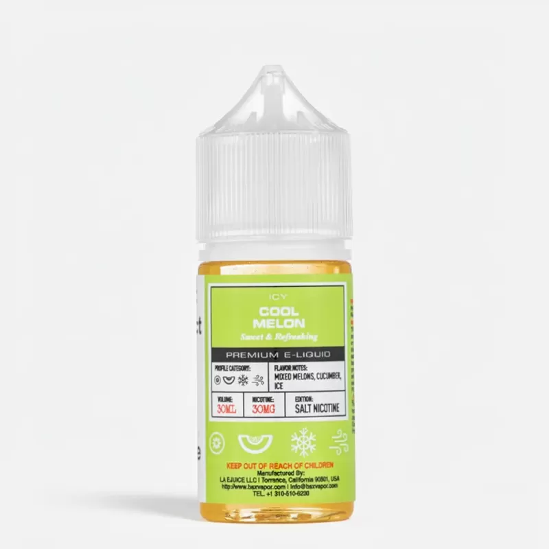 BSX Icy Cool Melon 30mL Salt Nic – Honeydew Menthol - Vape Product, Vape Product (E65F50)