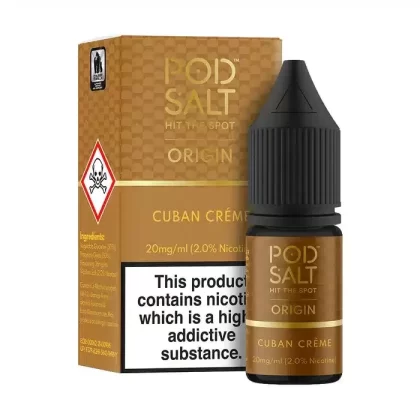Cuban creme – Pod Salt Nicotine Salt E Liquid – 10ml – TPD - Vapestorm Co