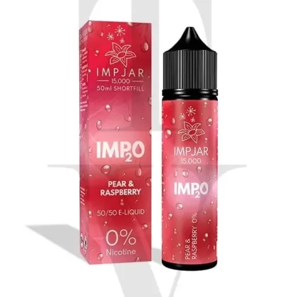 IMP JAR IMP2O PEAR & RASPBERRY 50ML SHORTFILL E-LIQUID