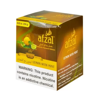Afzal Lemon with Mint Hookah Shisha - Size#250g