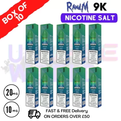 Dr Blue RandM 9000 Tornado Nic Salt Pack / Box of 10 – £16.99