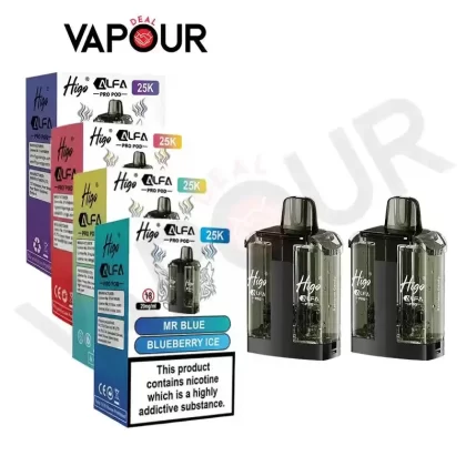 Higo Alfa Pro 25K Pods - Blue Razz GB / Blue Razz Cherry