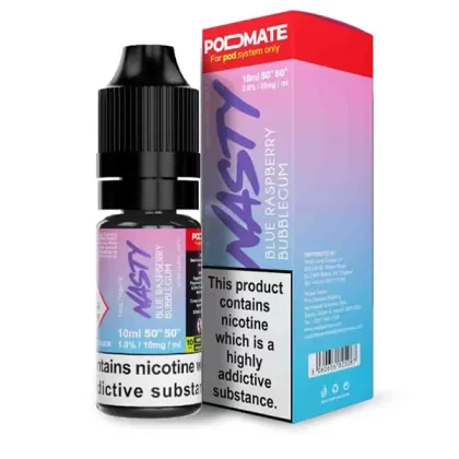 Nasty Pod Mate Salt Blue Raspberry Bubblegum Nic Salt E-Liquid