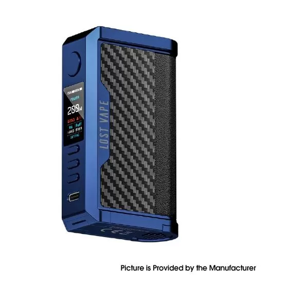 LOST VAPE CENTAURUS Q200 200W BOX MOD - Sierra Blue / Carbon Fiber - Image 3