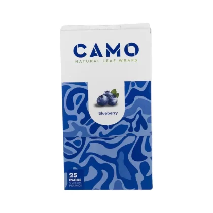 CAMO | Natural Leaf Blunt Wraps | 109mm – Various Flavors – 25 Count