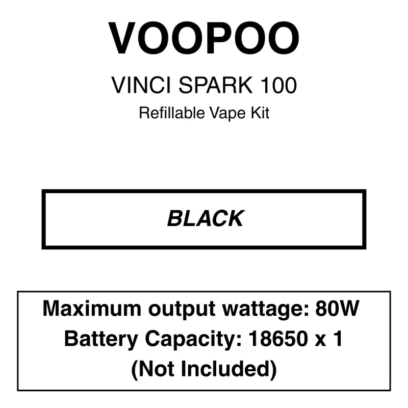 Voopoo – Vinci Spark 100 – Mod Kit – Batteries Not Included - Vapeys Co Nz - Image 2