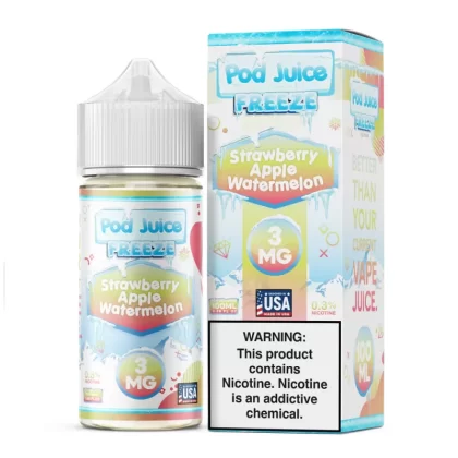 Pod Juice FREEZE - Strawberry Apple Watermelon - 100ML E-Liquid