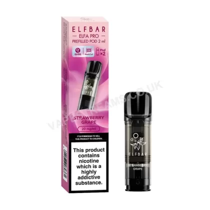 Elf Bar ELFA Pro Strawberry Grape Prefilled Pods - Vapestreams Co