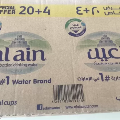 Al Ain Water 250ml Cups (24Pcs)