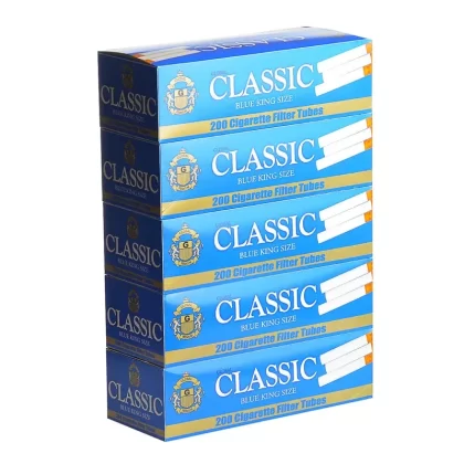 Classic Blue Filter Tubes 5 Cartons of 200