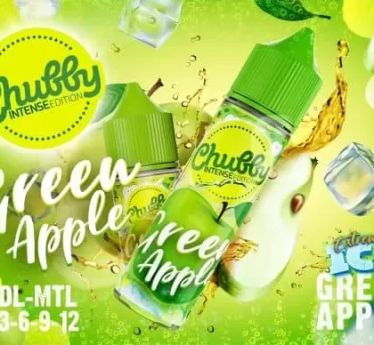 CHUBBY GREEN APPLE EXTREME ICE ELIQUID - Elegantvapestore
