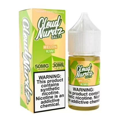 Cloud Nurdz Salts Kiwi Melon Synthetic Nicotine 30ml E-Juice
