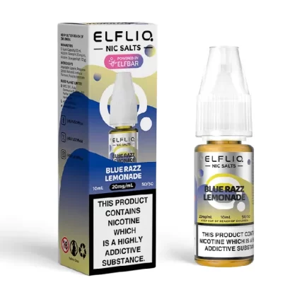 Blue Razz Lemonade Elfliq Nic Salt E-Liquid by Elf Bar - Nicotine Strength#5mg>10mg>20mg