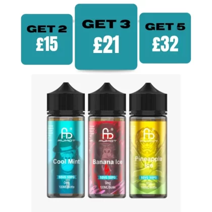 Fumot R&M 100ML Eliquid Shortfill - Only £7.99 - Triple Berry