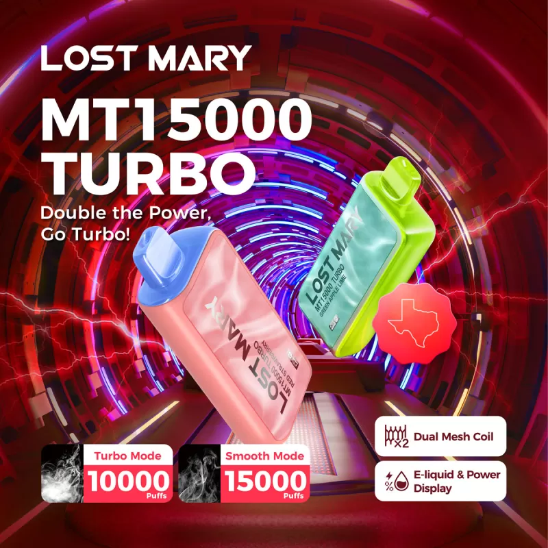 Made in Indonesia | Lost Mary MT15K Turbo Disposable - 15,000 Puffs - Summer Grape (Thermal Edition)