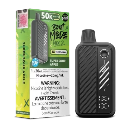 Beast Mode Max 2 50K Super Sour Apple Ice By Flavour Beast