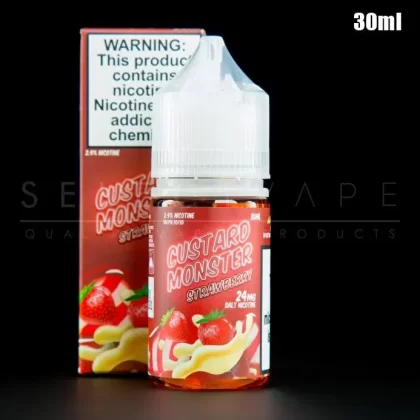 Custard Monster – Strawberry Nic Salt 30ml