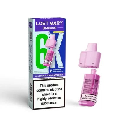 Lost Mary BM6000 Prefilled Pods - Raspberry Peach
