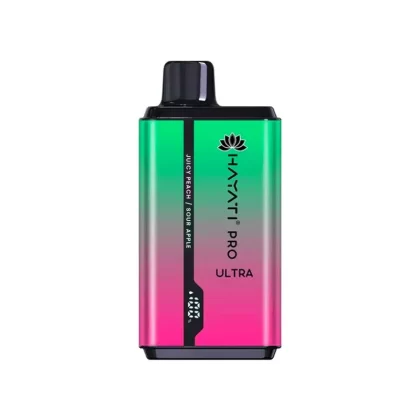 Hayati Pro Ultra 15000 Puffs Sour Apple Juicy Peach